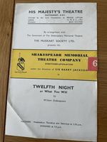 Twelfth Night 1947 Shakespeare Memorial Theatre Company, Her Majesty’s Theatre