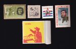 Lot of 5 stamps and labels of Fidel Castro, 1960s-1970s