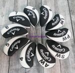 Callaway V Golf Iron Head Cover White Black 10 PCS Set with all model Neoprene