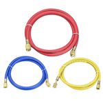 AC HVAC Air Conditioning Refrigeration Manifold Gauge Charging Hoses 1/4'' SAE