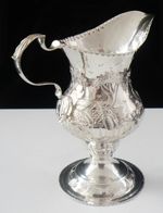 Antique Silver Cream Jug, Hallmarked London 1783, Milking Cow Scene