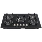Gas hob Cooker Cook Top 5 Burners Tempered Glass Natural Gas LPG 35,900 BTU 77CM