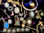 Vtg Romantic Jewelry Lot Necklaces Pins Earrings Sets Cameos Edwardian Art Deco