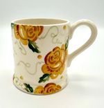 Emma Bridgewater Yellow Roses 1/2 Pint Mug RARE Discontinued Excellent Condition