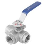 Stainless Steel Ball Valve Three Way Valve T Type 3/4" DN20 For Industrial