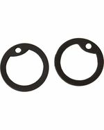 DOG TAG BLACK RUBBER SILENCERS ESCAPE - PACK OF 2 - MILITARY ARMY COLLAR ID