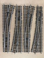 Marklin K Track HO 2271 4x Points turnouts left, Wide Radius, Used