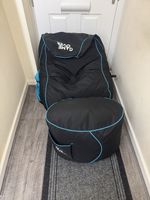 2 x Game Over Gaming Bean Bag and Foot Stool One Still Has Tags! RRP £125 Each.