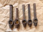 Vintage Priory Hollow Leather Belt Hole Punch Set Hand Tools Made in England x5