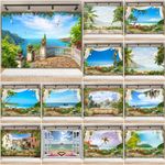 Large Seascape Balcony Photography Background Vinyl Backdrop Photo Studio Decor