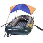 2/4 Person Inflatable Boat Kayak Canopy Awning Sun Shade Shelter Tent