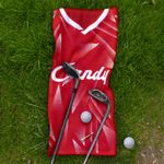 Liverpool 1989 Home Shirt Retro Football Personalised Vintage Golf Towel Clip