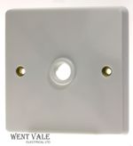 Crabtree Capital Series 4000 - 4075 - 20a Cord/Flex Outlet Plate + Cable Clamp