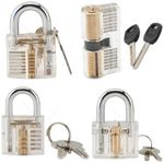 Clear Cutaway Practice Padlock Visible Lock Training Skill Display Hardware Tool