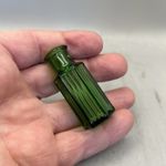 TINY GREEN GLASS UNEMBOSSED GENUINE 1920S POISON MEDICINE BOTTLE