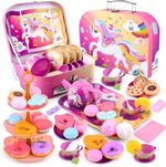 Tea Pot Toy Set For Kids, Pretend Play Toy Set For Girls, Unicorn Toy Tea Party