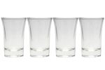 Set of 4 Clear Shot Glasses 28ML