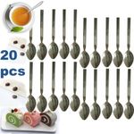 20x Tea Spoon Cutlery Set Teaspoons Tea Coffee Spoons Stainless Steel Silver UK