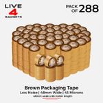 Strong Brown Tape Buff Parcel Packing Tape 48MM X 66M Box Sealing Rolls x 288