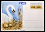 Birds ~ Aland ~ 1998 ~ Postcard ~ Swan's Nest ~ Paid Priority Par Avion