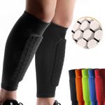 1pcs Shin Defender Kids，Shindefender Compression Sleeve with Honeycomb Pads.