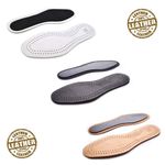 Leather Shoe Insoles Active Carbon Real Inner Sole Boots All Size Ladies Mens