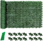30M Artificial Hedge Roll Fake Ivy Leaf Garden Fence Privacy Screening Trellis