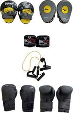 Complete Boxing & Fitness Training Kit – Gloves, Focus Pads, Hand Wraps & Access