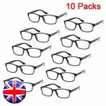 10 Packs Reading Glasses Mens Womens +1.0 1.5 2.0 2.5 3.0 3.5 4.0 UV Reader UK