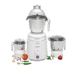 Sujata Dynamix 900W Powerful Heavy Duty Mixer Grinder 3 Versatile Jars (WHITE)