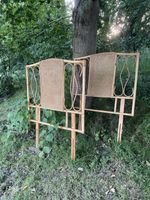 Vintage Rattan Cane Bamboo Headboards Single Bed Heads Selency Style Mid Century