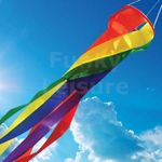 Turbo Twister Multi Coloured Windsock Spinner for Telescopic Flag Pole - 90CM