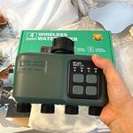 RF-433 Wireless 4 Outlet/4 Zone Tap/Hose Water Timer Push Button Grey