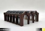 Modelux N Gauge 'Cheltenham' 3 Lane Single Length Engine Shed Kit