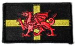 Wales Welsh Dragon St David's Cross Embroidered Patch