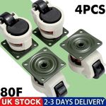 4x Castors Wheels Heavy Duty Swivel Workbench Levelling Castor MAX 1000kg Set UK