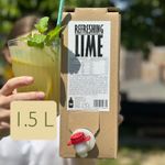 Refreshing Lime Juice, 100% Fruit-Based, 1.5L Drink Cocktails Base NFC No Addons