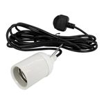 CFL Hanger – E40 Lamp Holder with Plug & Cable for Grow Light Bulbs