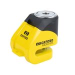 Oxford Micro XD5 Motorcycle Disc Lock 5.5mm Pin Yellow Black Motorbike Security