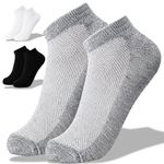 6 Pairs Trainer Socks Mens Cotton Ankle Liner Invisible Low Cut Sports Size 5-12