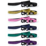 HugglePets Tactical K9 Dog Lead Endurance Padded Nylon Heavy Duty Pressure Clip