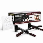 Pull Up Bar Wall Mounted Heavy Duty Chin Up Dip Station Outdoor Home Fitness Gy