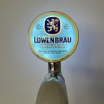 Brand New Lowenbrau Beer Badge! Lowenbrau Pump Badge! Frog Eye Lens