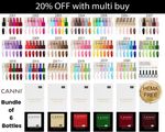 CANNI Hema Free Bundle of 6 Bottles UV LED Nail Gel Polish soak off UV LED 9ml