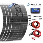 100W 170W 200W 400W flexible Mono Solar Panel Kit 12v for Caravan/RV/Boat/Home