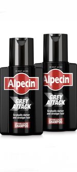 Alpecin Grey Attack Caffeine & Colour Shampoo Gradually Darker Hair 2x 200ml