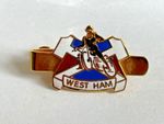 VINTAGE WEST HAM SPEEDWAY TIE PIN LAPEL BADGE BY W REEVES