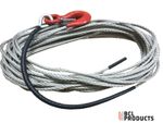6mm Super 12 Dyneema Winch Rope With Hook - Synthetic Winch Rope  Choose Length 