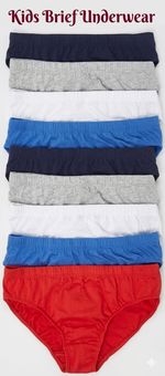12 Pack Boys Cotton Underwear Briefs Kids Assorted Colour Soft Breathable 2-13