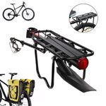 Bike Rear Pannier Rack Quick Release Luggage Carrier With Fender 24-29"